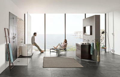 Смеситель для ванны Grohe Eurodisc Joystick 23431000 Хром латунь на стену