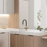 Смеситель для кухни Sancos Lucia SC4004BG Золото брашированное Черный латунь
