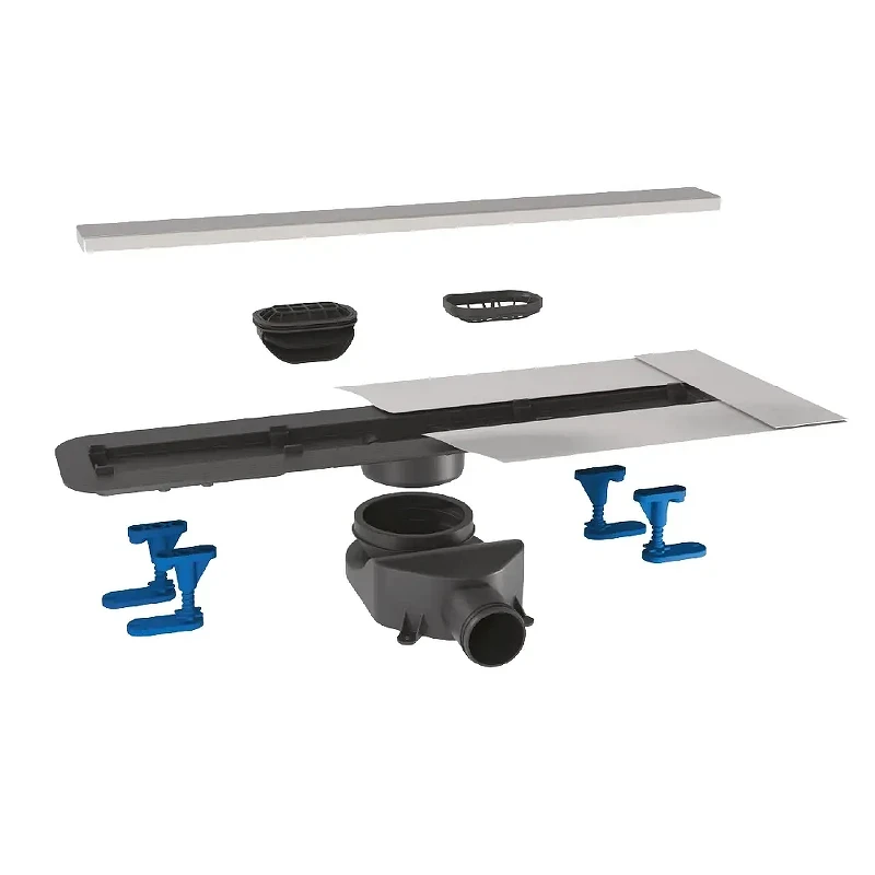 Душевой лоток Bettoserb Frameless Line Black Matte 95 13701323 с решеткой цвет Черный матовый / под плитку