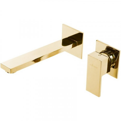 Смеситель для раковины Cezares UNIKA-BLI2-03/24 Золото 24 карат латунь встраиваемый