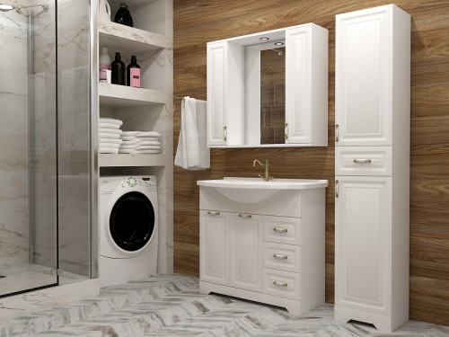 Зеркало со шкафом Stella Polar Кармела 65 SP-00000184 Ольха белая