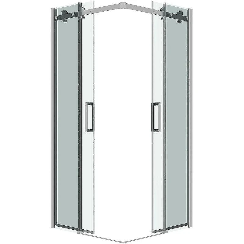 Душевой уголок Grossman Classic 90х90 300.K33.04.9090.10.00 профиль Хром стекло прозрачное