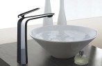Смеситель для раковины Rose R13H R1311H Черный матовый Хром латунь