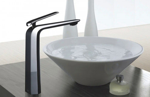 Смеситель для раковины Rose R13H R1311H Черный матовый Хром латунь