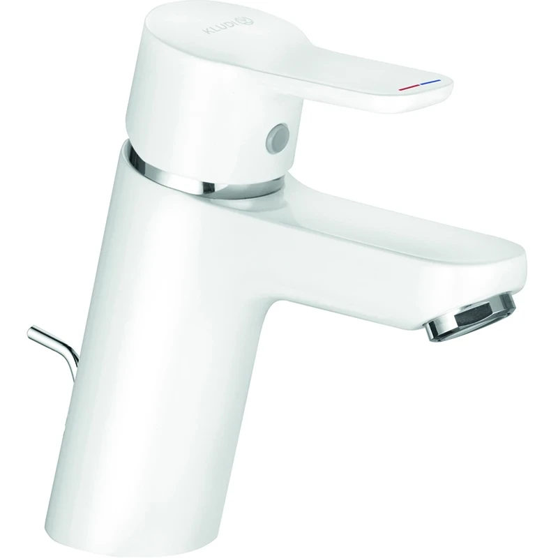 Смеситель для раковины Kludi Pure Easy 373829165 Белый Хром латунь