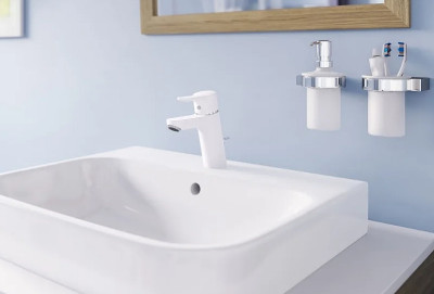 Смеситель для раковины Kludi Pure Easy 373829165 Белый Хром латунь