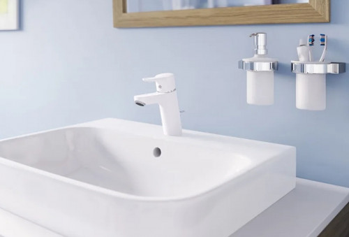 Смеситель для раковины Kludi Pure Easy 373829165 Белый Хром латунь