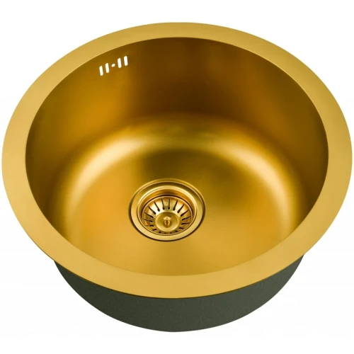 Кухонная мойка ZorG PVD Bronze SZR-500-BRONZE Бронза нержавеющая сталь встраиваемый