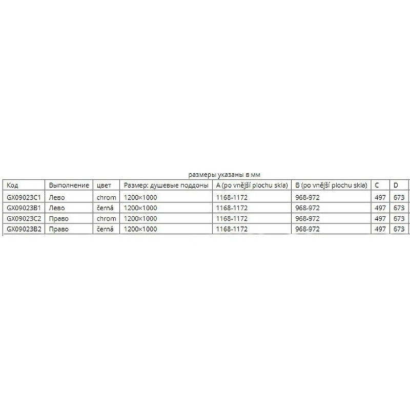 Душевой уголок Riho SZ Scandic NXT Х203 117х97 P G001068120 (GX09023C2) профиль Хром стекло прозрачное