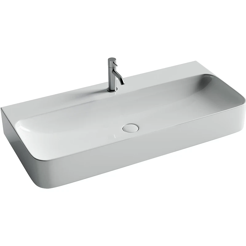 Раковина Ceramicanova Aura 100 CN2007 Белая фарфор подвесная