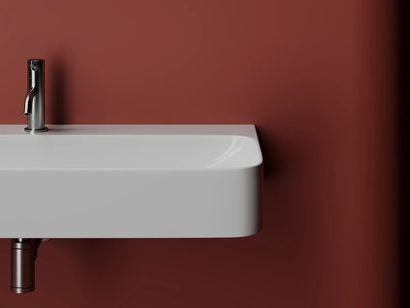Раковина Ceramicanova Aura 100 CN2007 Белая фарфор подвесная