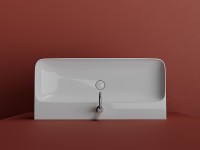 Раковина Ceramicanova Aura 100 CN2007 Белая фарфор подвесная