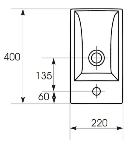 Раковина Stella Polar Cersanit Como 40 UM-COM40/1 Белая