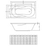Акриловая ванна C-Bath Vesta 170x70 CBQ005005 без гидромассажа