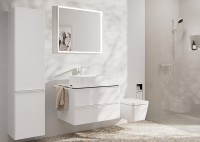 Смеситель для раковины Hansgrohe Tecturis E 73070700 Белый матовый латунь