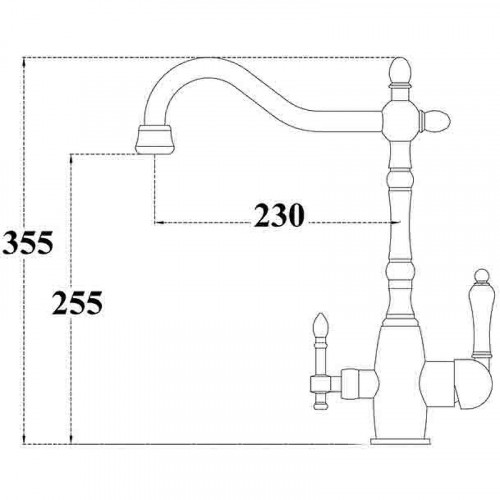 Смеситель для кухни ZorG Sanitary ZR312YF-33-SATIN Сатин