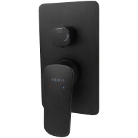 Смеситель для душа Aquatek Вега AQ1046MB Черный матовый латунь встраиваемый