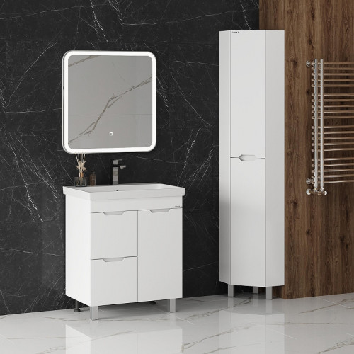 Шкаф пенал Onika Айленд 30 403082 угловой цвет Белый