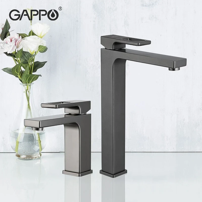 Смеситель для раковины Gappo G17-9 G1017-92 Оружейная сталь латунь