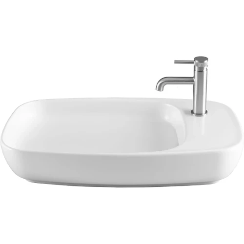 Раковина Allen Brau Liberty 2 70 4.32012.21 Белая матовая фаянс накладная