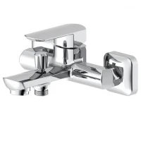 Смеситель для ванны Aquanet Cinetic AF120-20С Хром латунь на стену