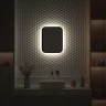 Зеркало Defesto Aura 40х50 DF 2961 с подсветкой 15W-4500K/Без выключателя/Нейтральный белый свет/Черная рама