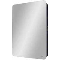 Зеркальный шкаф Reflexion Black 560х850 RF2001BL с подсветкой Черный матовый