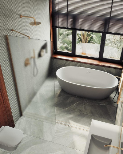 Душевая перегородка Maybah Glass MGD-690-2ш 890х1950 в широком профиле Бронза стекло сатиновое