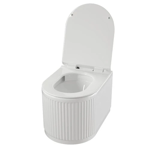 Унитаз Azario Luster AZ-2285 подвесной цвет Белый с сиденьем Микролифт