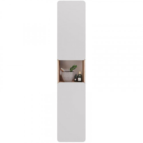 Шкаф пенал Lemark Olivia 35 LM08OL35P подвесной Белый глянец Дуб Кантри