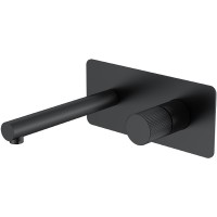 Смеситель для раковины Boheme Stick 125-BB.3 Черный матовый латунь встраиваемый