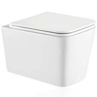 Унитаз Koller Pool Kvadro KR-0530-RW подвесной с сиденьем Микролифт фарфор подвесной