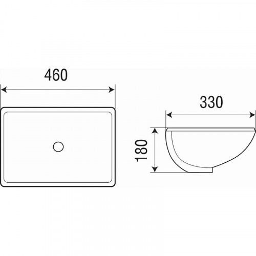 Раковина WeltWasser Deilbach 6007 46 10000003895 Белый глянец
