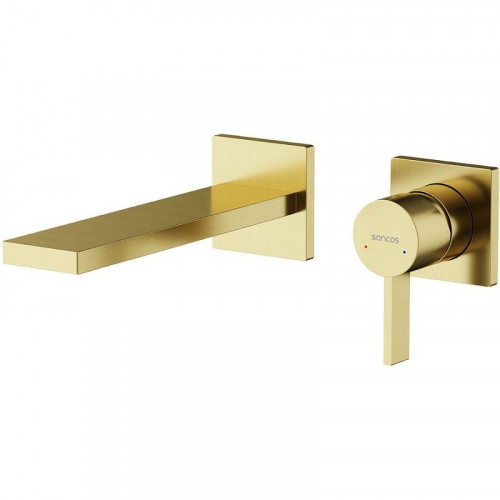 Смеситель для раковины Sancos Linn SC9021BG Золото брашированное