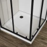 Душевой уголок Vincea City 100х80 VSS-5CT8010CLB профиль Черный стекло прозрачное