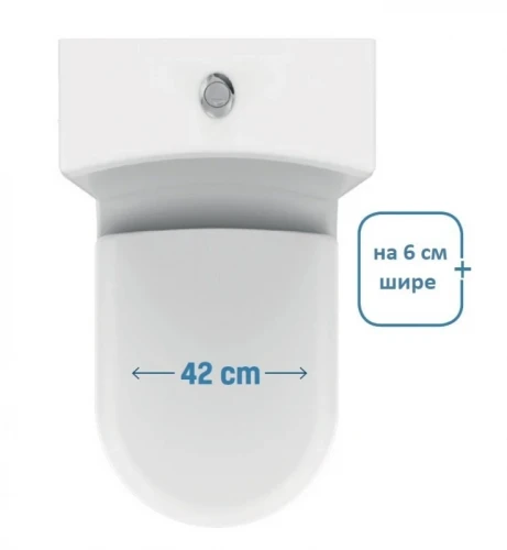 Унитаз биде Creavit Grande GR360-00CB00E-0000 Белый без бачка и сиденья фарфор напольный