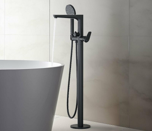 Смеситель для ванны Aquatek Бетта AQ1145MB Черный матовый