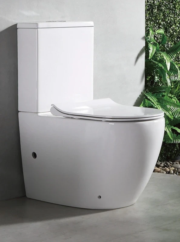 Унитаз компакт CeramaLux NS-2176 с бачком и сиденьем Микролифт фаянс напольный