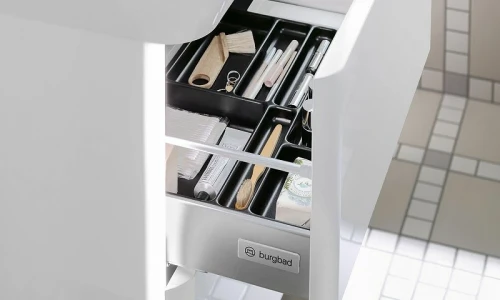 Тумба с раковиной Burgbad Iveo 120 SFEN120F2833G0161C0001*1 подвесная Белая глянцевая