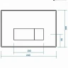 Комплект унитаза с инсталляцией Maretti Elena EA73UM01552 с сиденьем Микролифт и клавишей смыва Хром глянцевый фарфор подвесной