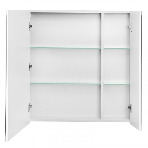 Зеркальный шкаф Aquaton Нортон 80 1A249202NT010 Белый глянец МДФ / ЛДСП, стекло