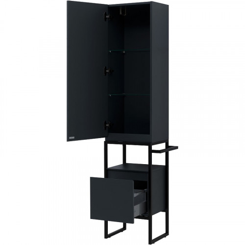 Шкаф пенал Allen Brau Priority 40 L 1.31006.AM Антрацит матовый МДФ / ЛДСП