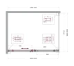 Душевой уголок BelBagno Soft Close-2 130x100 SOFT_CLOSE-2-AH-1-130/100-C-GM профиль Оружейная сталь стекло прозрачное