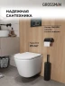 Унитаз с инсталляцией Grossman Classic 97.4477SQ.04.42M цвет Белый с сиденьем Микролифт с клавишей смыва цвет Графит