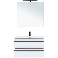 Комплект мебели для ванной Aquanet Lino 90 271957 подвесной Белый матовый МДФ / ЛДСП