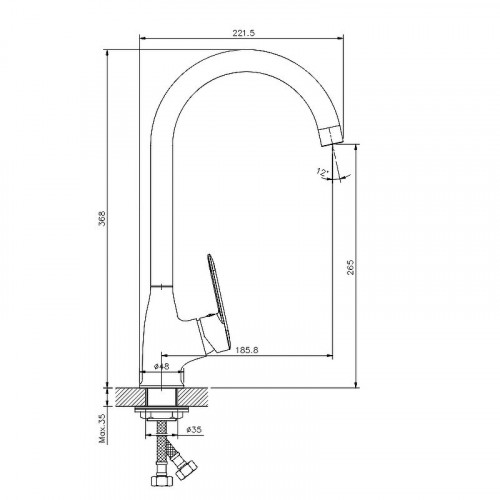 Смеситель для кухни Koller Pool Line LN0500 Хром