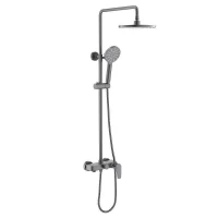 Душевая система Aquatek Бетта AQ2140BGM цвет Оружейная сталь