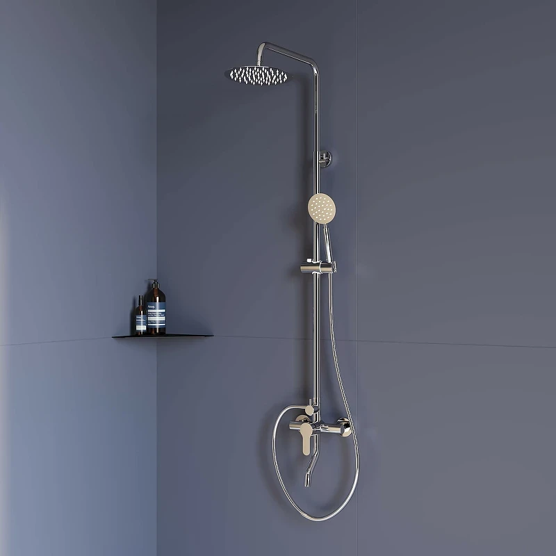 Душевая система RGW Shower Panels SP-24 59140124-13 Хром латунь на стену