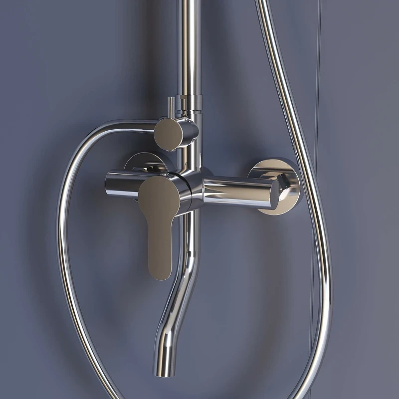 Душевая система RGW Shower Panels SP-24 59140124-13 Хром латунь на стену