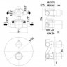 Смеситель для душа Paffoni Light LIQ018BO с термостатом Белый матовый встраиваемый